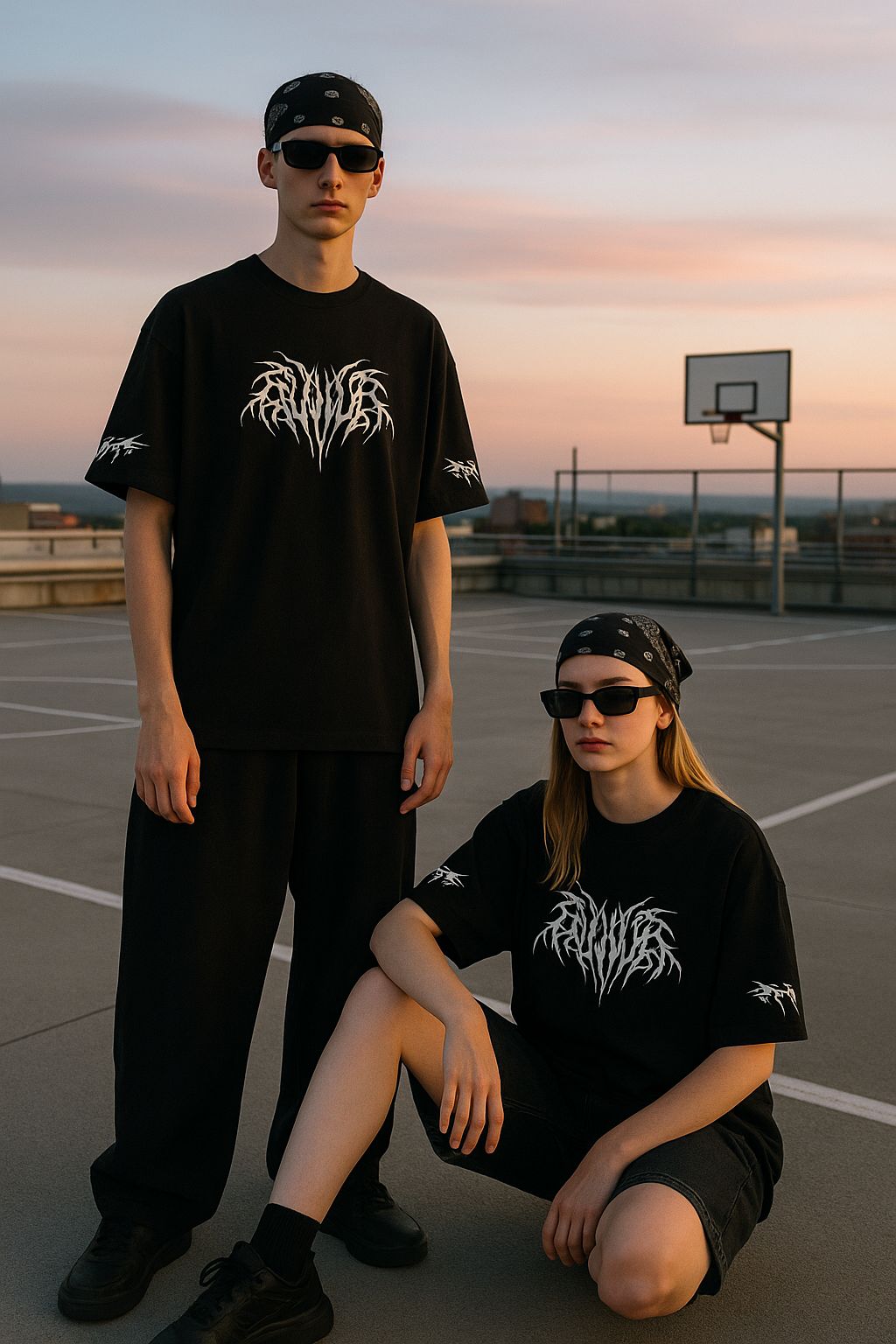 The Synrun Tee - Midnight Black