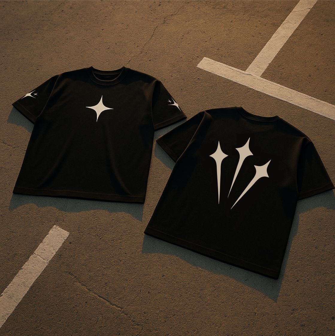 The StarLust Tee - Midnight Black