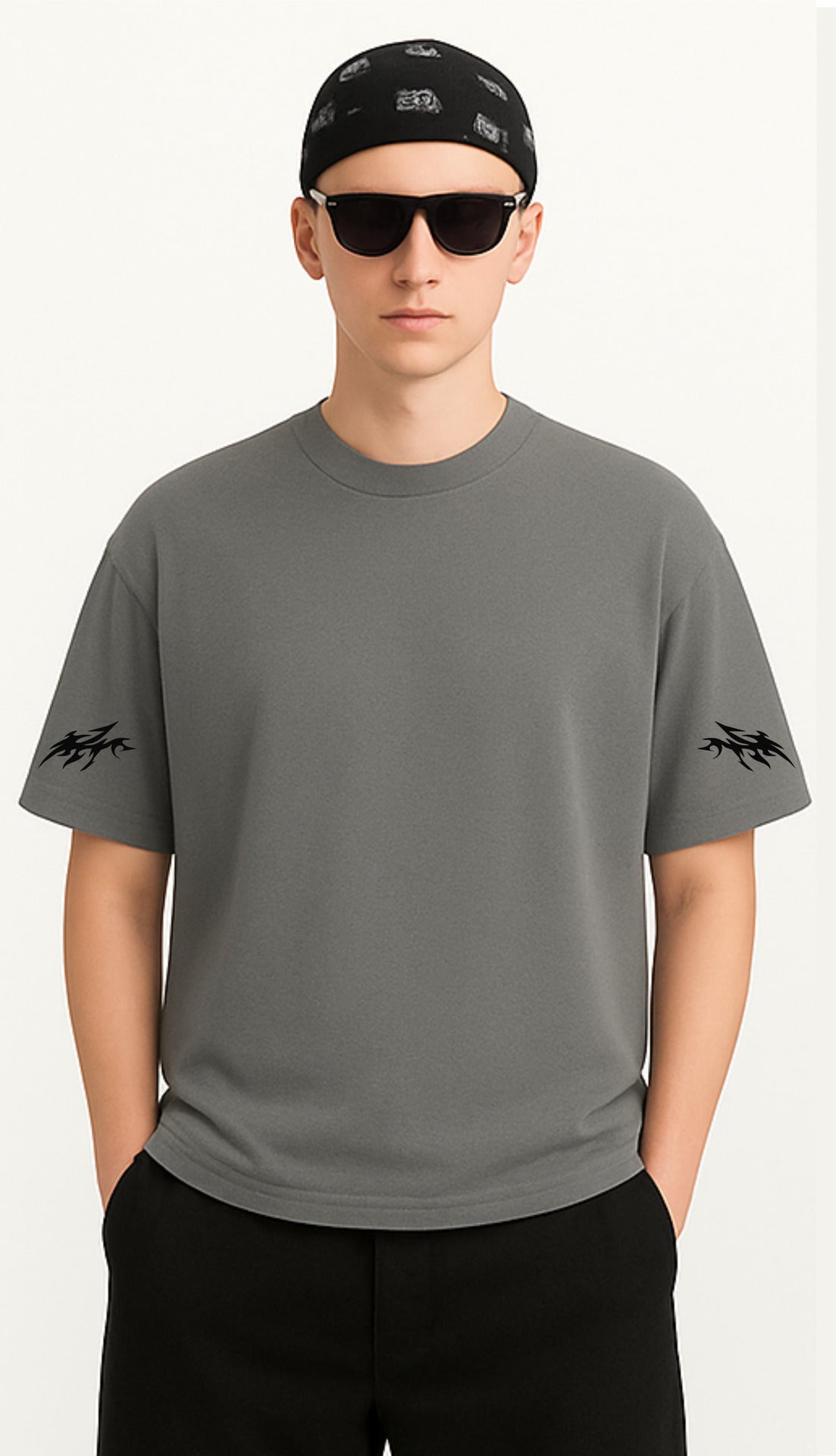The Cryptic Tee - Metallic Grey