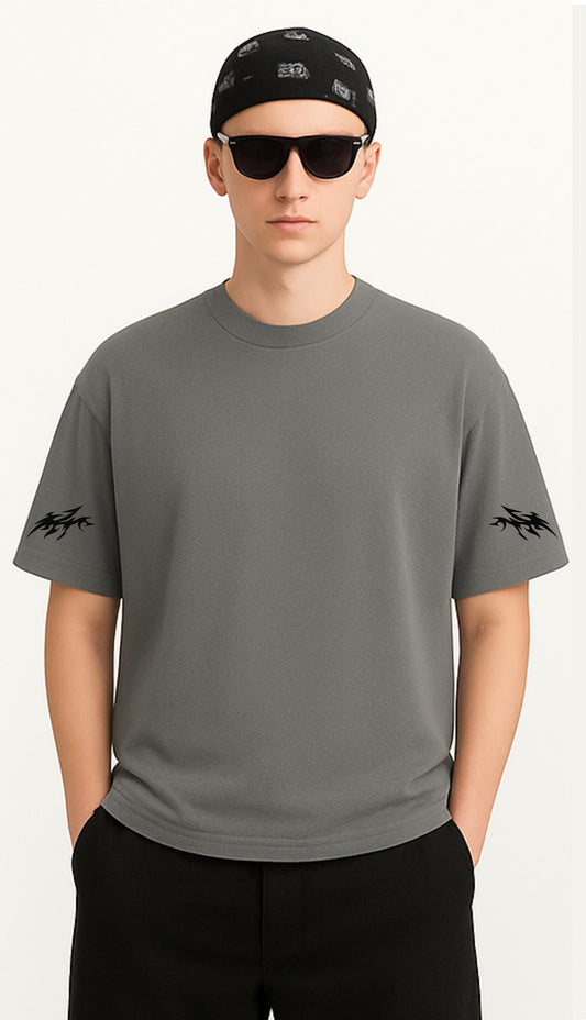 The Cryptic Tee - Metallic Grey