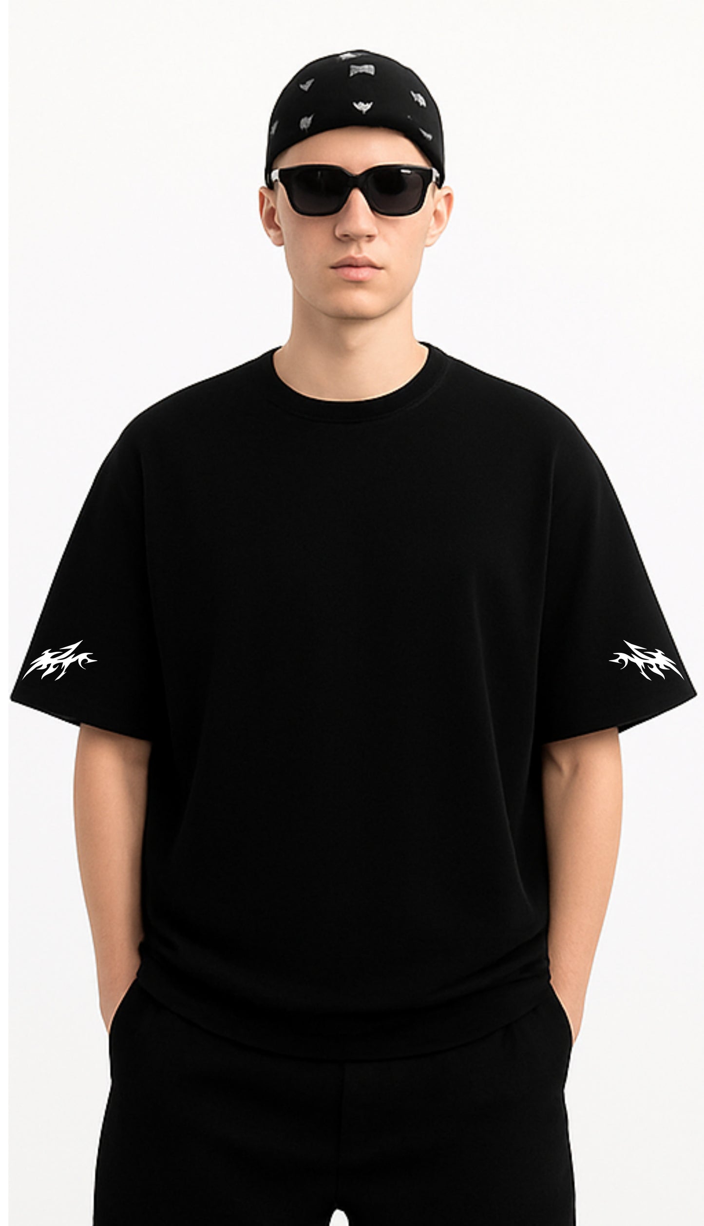 The Cryptic Tee - Midnight Black