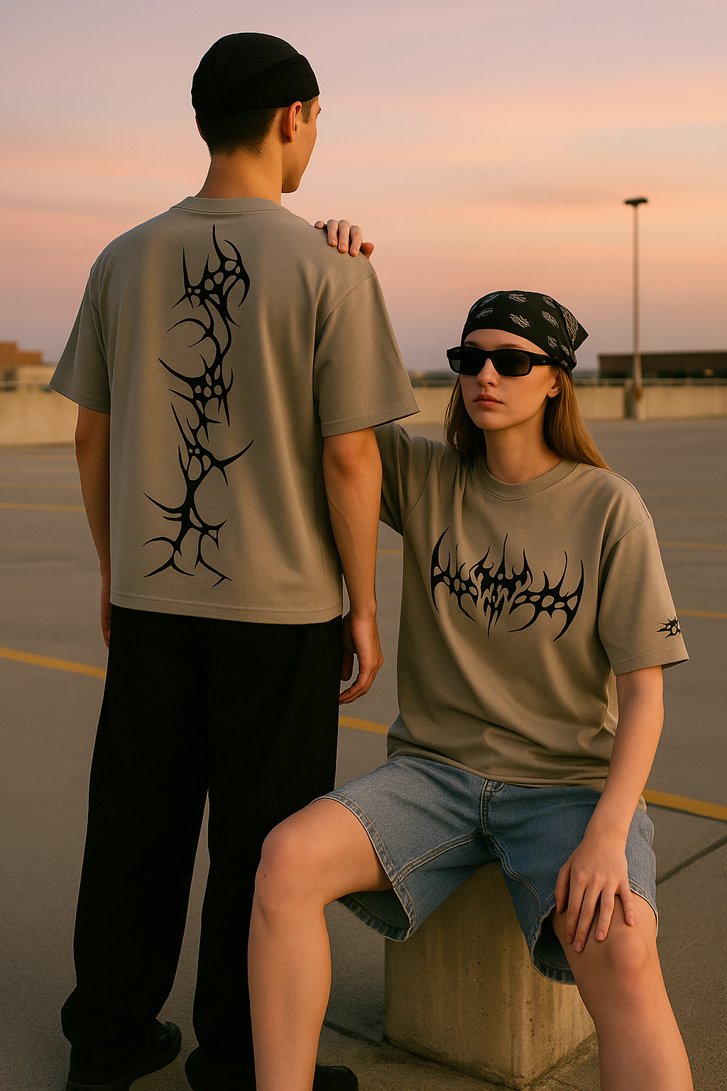 The Oblivion Tee - Metallic Grey