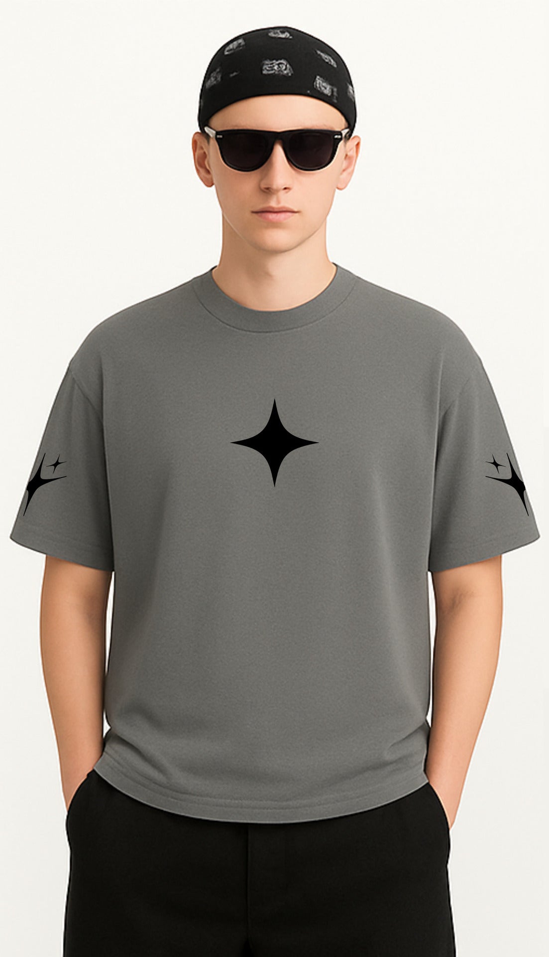 The StarLust Tee - Metallic Grey